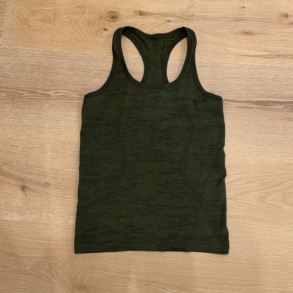 Lululemon Athletica Dark Green Tank Top